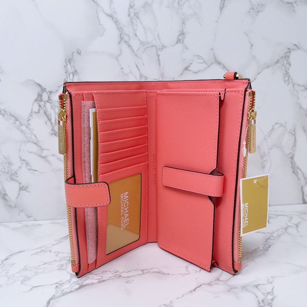 Michael Kore JST Large Double Zip Wristlet - Picture 7 of 7